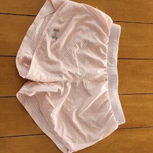 Under Armour Light Pink Perforated Shorts